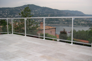Garde corps alu verre light
